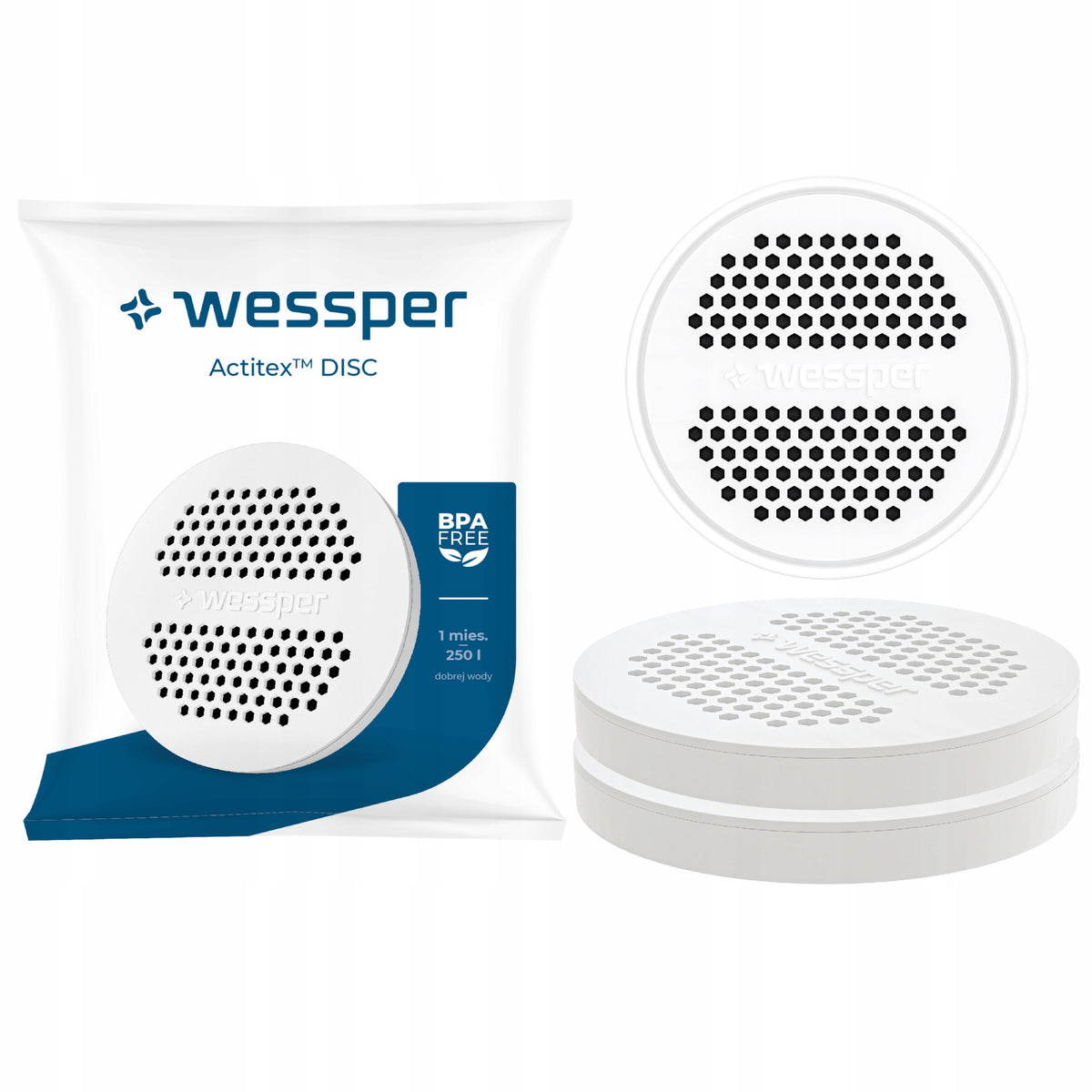 Brita Vital Bottle Replacement Filter - Wessper Actitex Disc - 2 Pieces