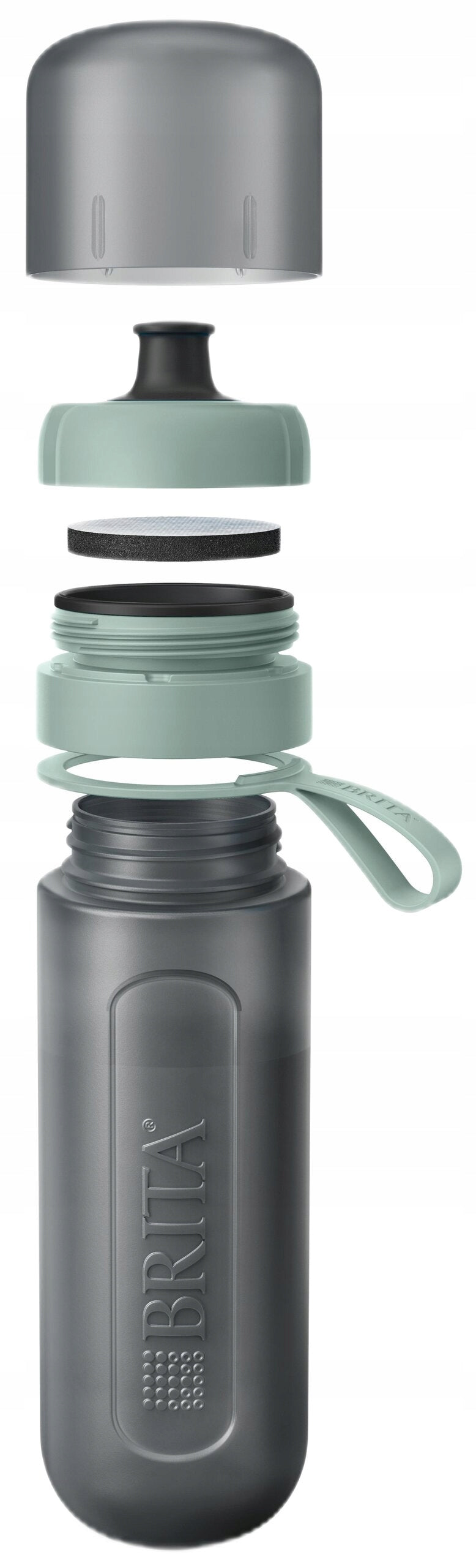 Brita water filter bottle Active green 0,6l + 2 MicroDisc filters Manufacturer code 1052251