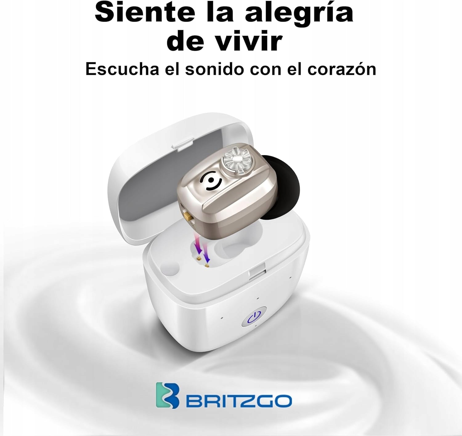 Britzgo Bluetooth Look Portable Hearing Adapter with Charging Case Medical device no