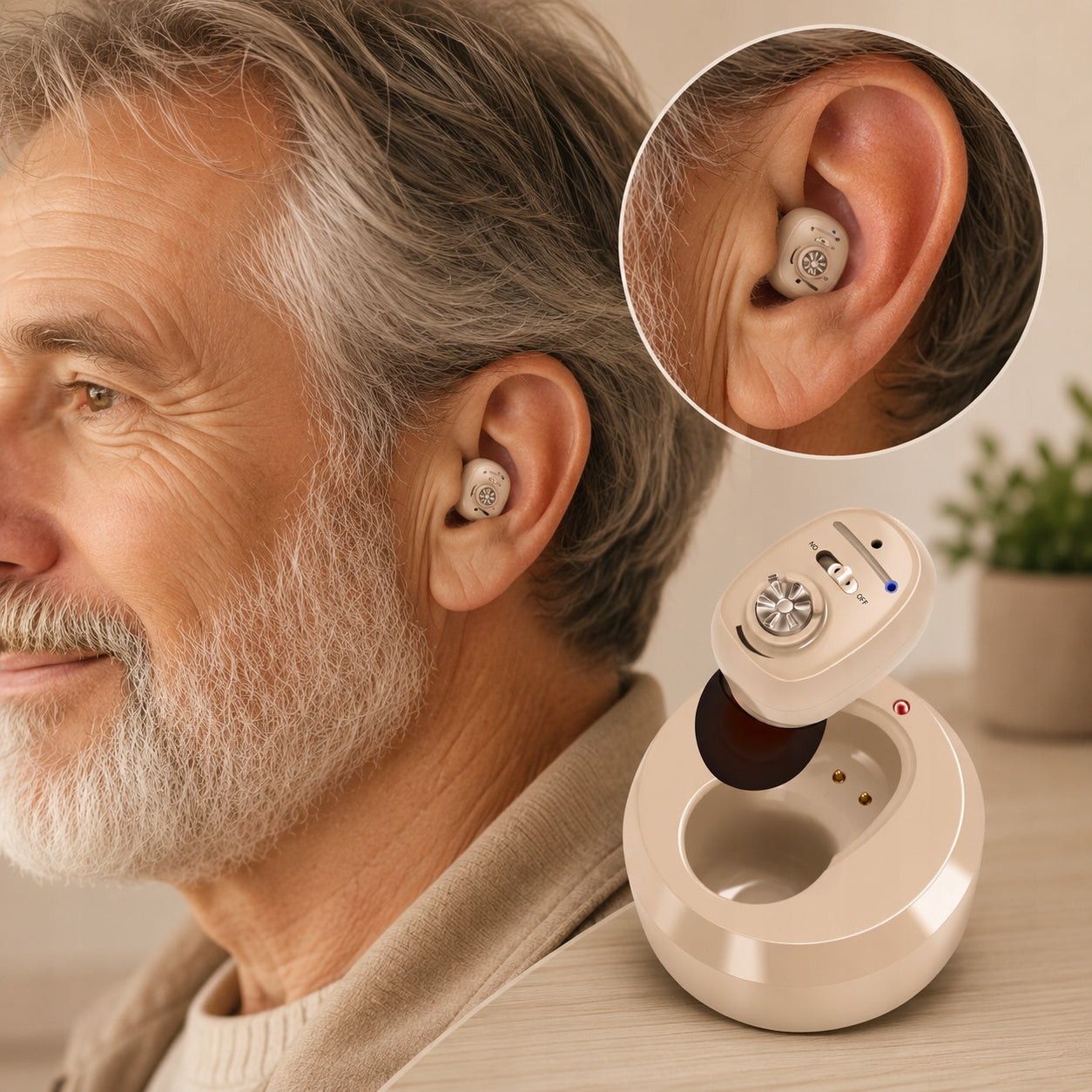 Britzgo VHP-1607 Hearing Aid Rechargeable Hearing Amplifier Packaging status original