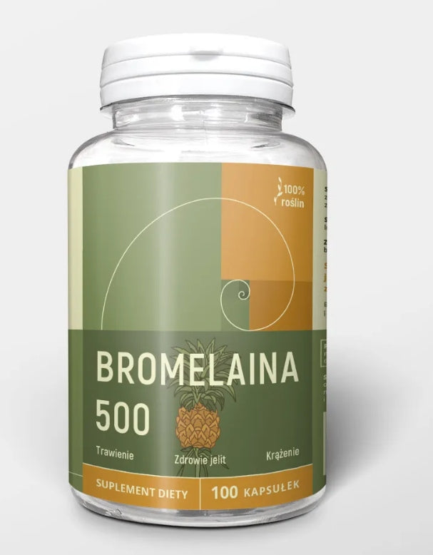 Bromelain 500mg 100 capsules Manufacturer code 5903076420473