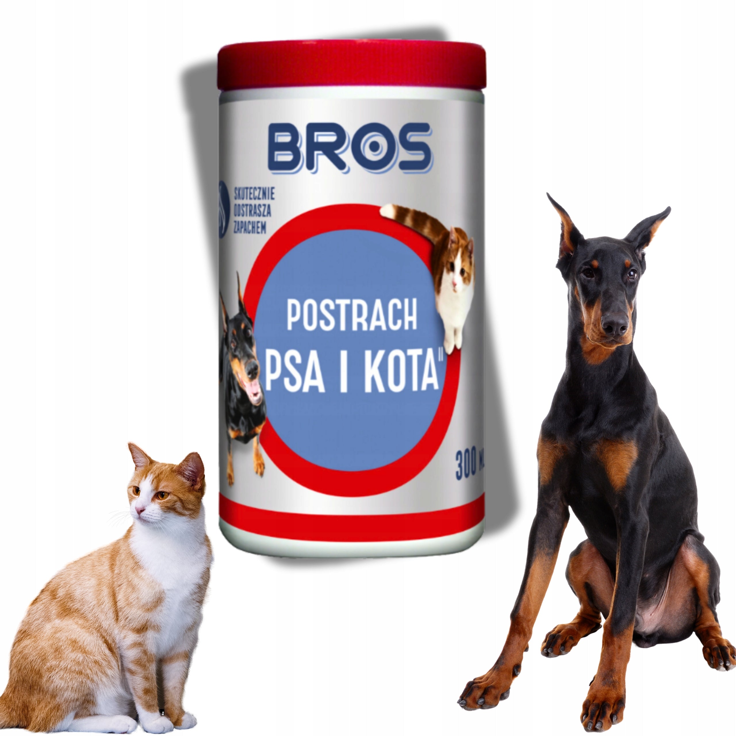 Bros Dog and Cat Scare 300g Granules Effective Deterrent For Home Garden Brand Bros