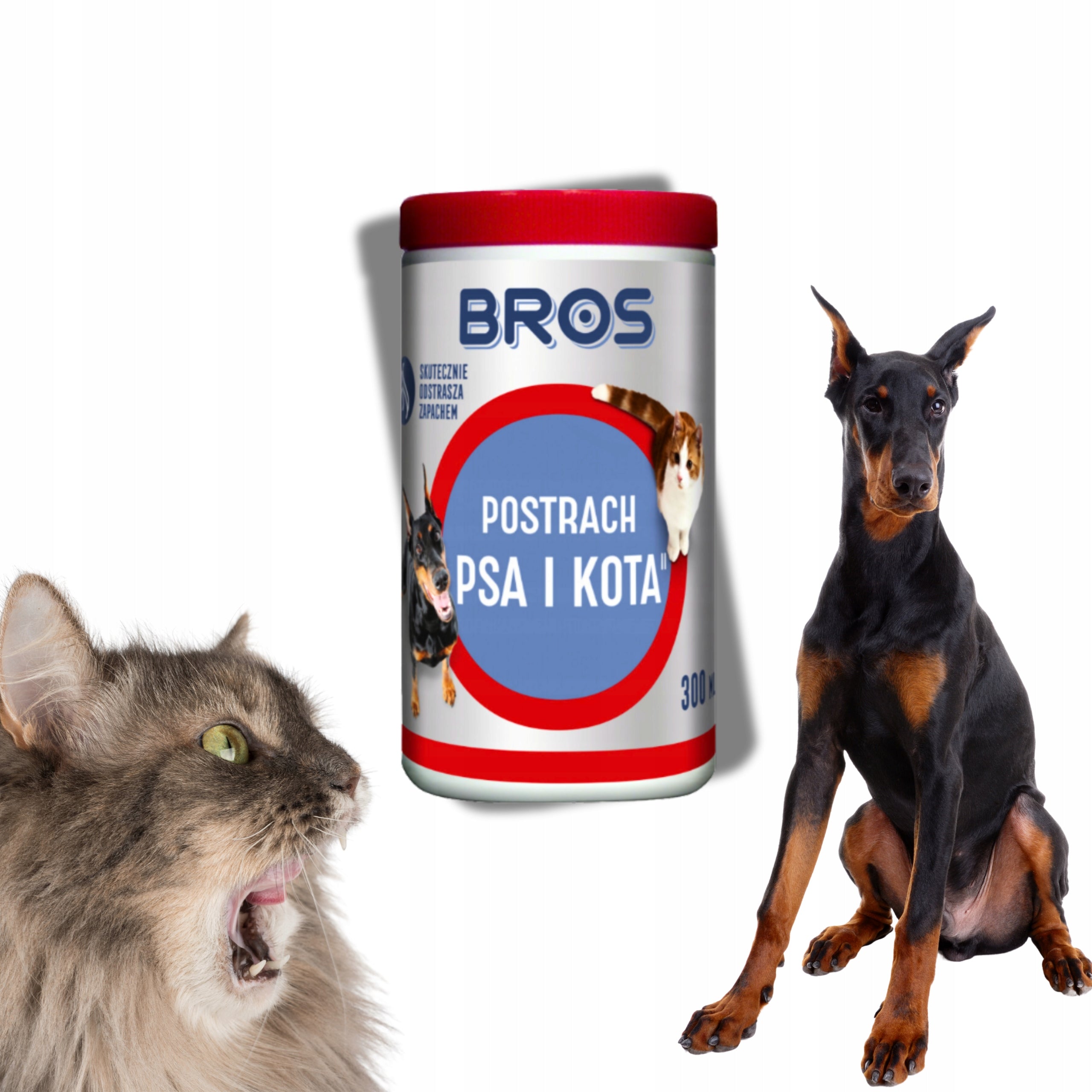 Bros Dog and Cat Scare 300g Granules Effective Deterrent For Home Garden Packaging status original