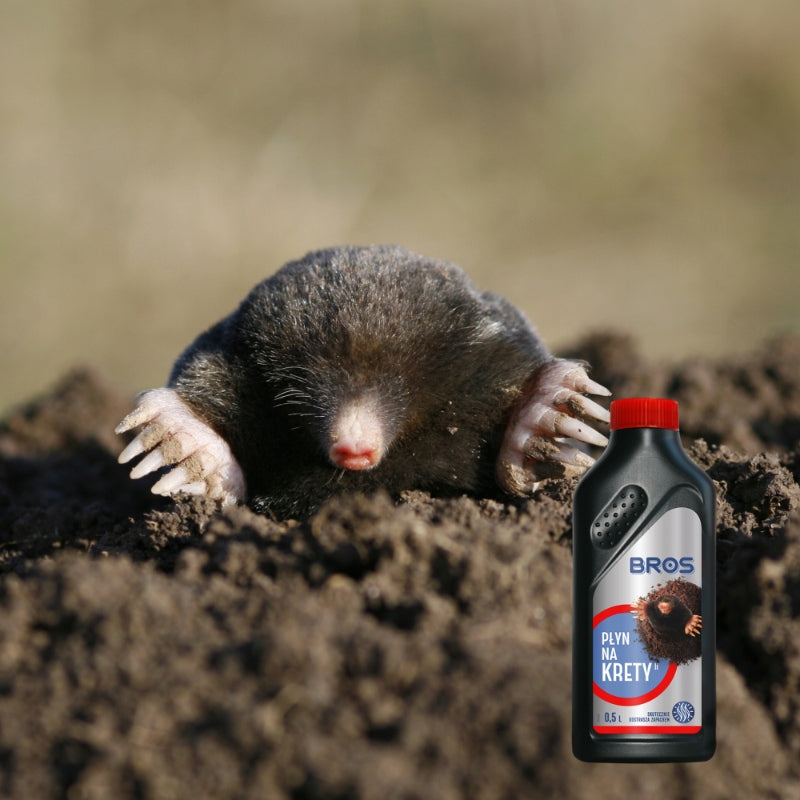 Bros Liquid Mole Repellent Scent Mole Repellent Effective 500ml Packaging status original