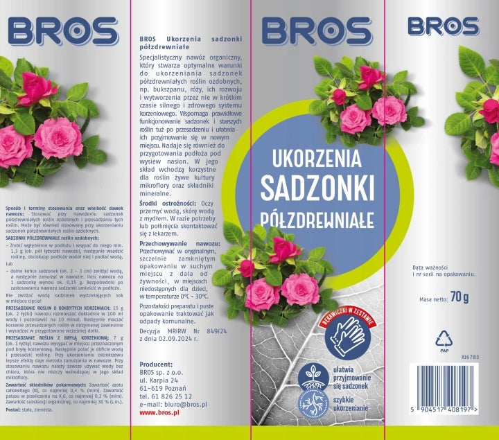 Bros Preparation for rooting semi-woody seedlings 70g Packaging status original