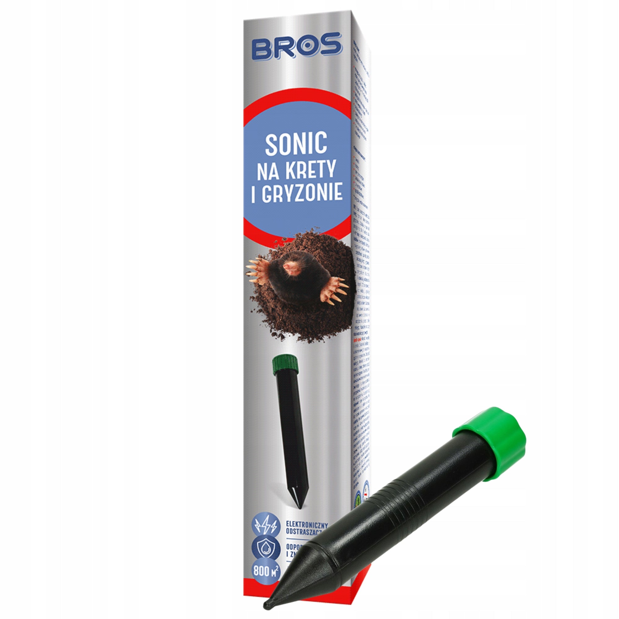 Bros Sonic For Mole Rodents Mole Repellent Sound 1pcs