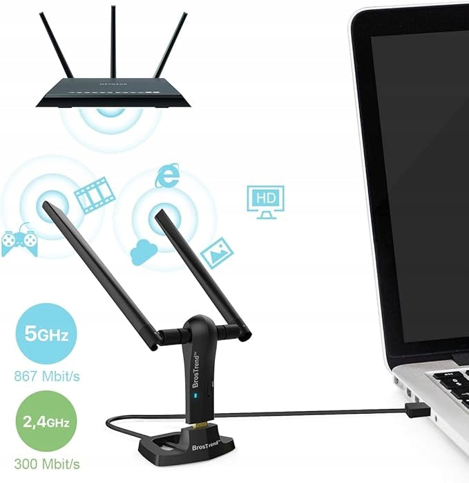 BrosTrend Linux 1200 Mbps WiFi USB 3.0 5 /2.4GHz AC3L Manufacturer code B07FCN6WGX