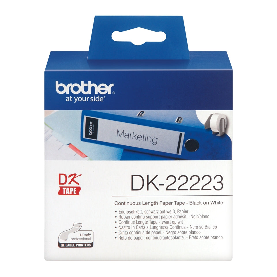 Brother DK-22223 Printable Labels White Packaging status original
