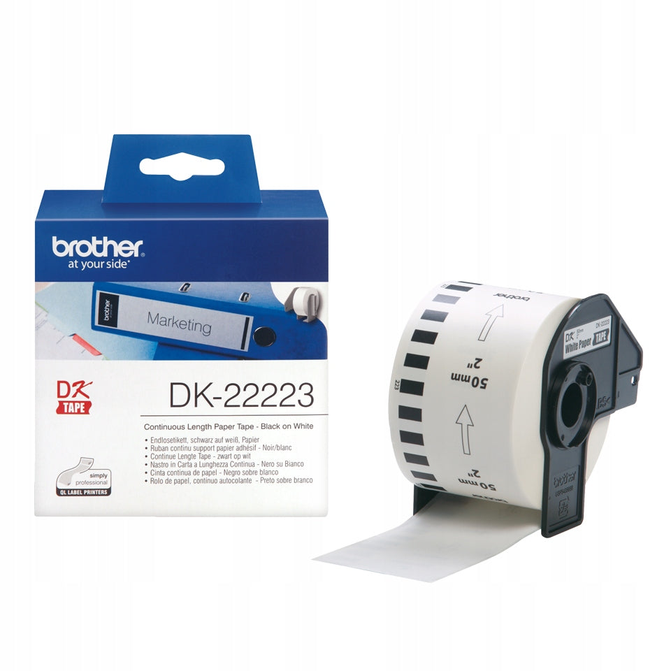 Brother DK-22223 Printable Labels White