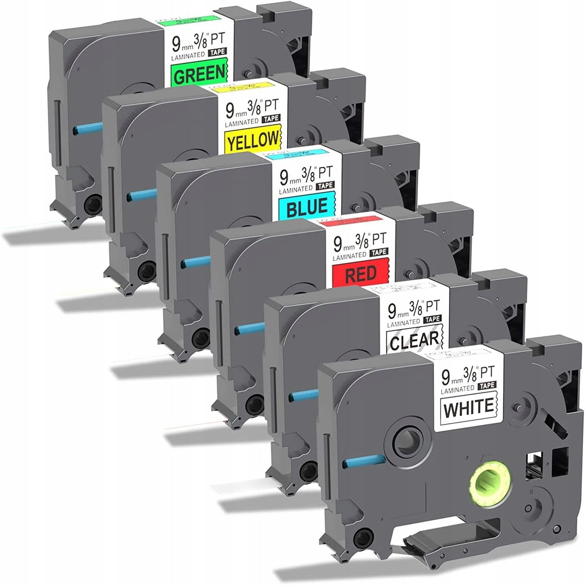 Brother P-touch 9mm PT Series Label Tape 6pcs