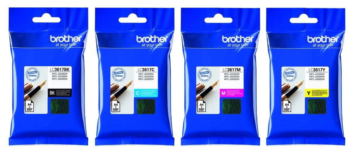 Brother ink set LC3617 black + CMYK colours