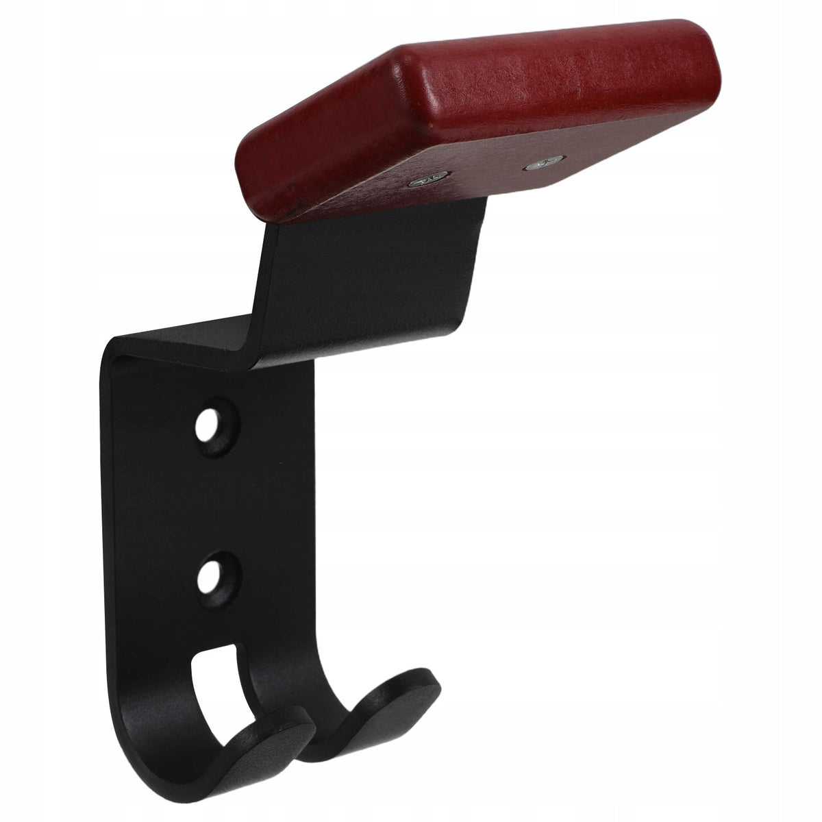 Brown Wood & Steel Wall Mount Helmet Holder for Motorcycle and Ski Gear Manufacturer no brand