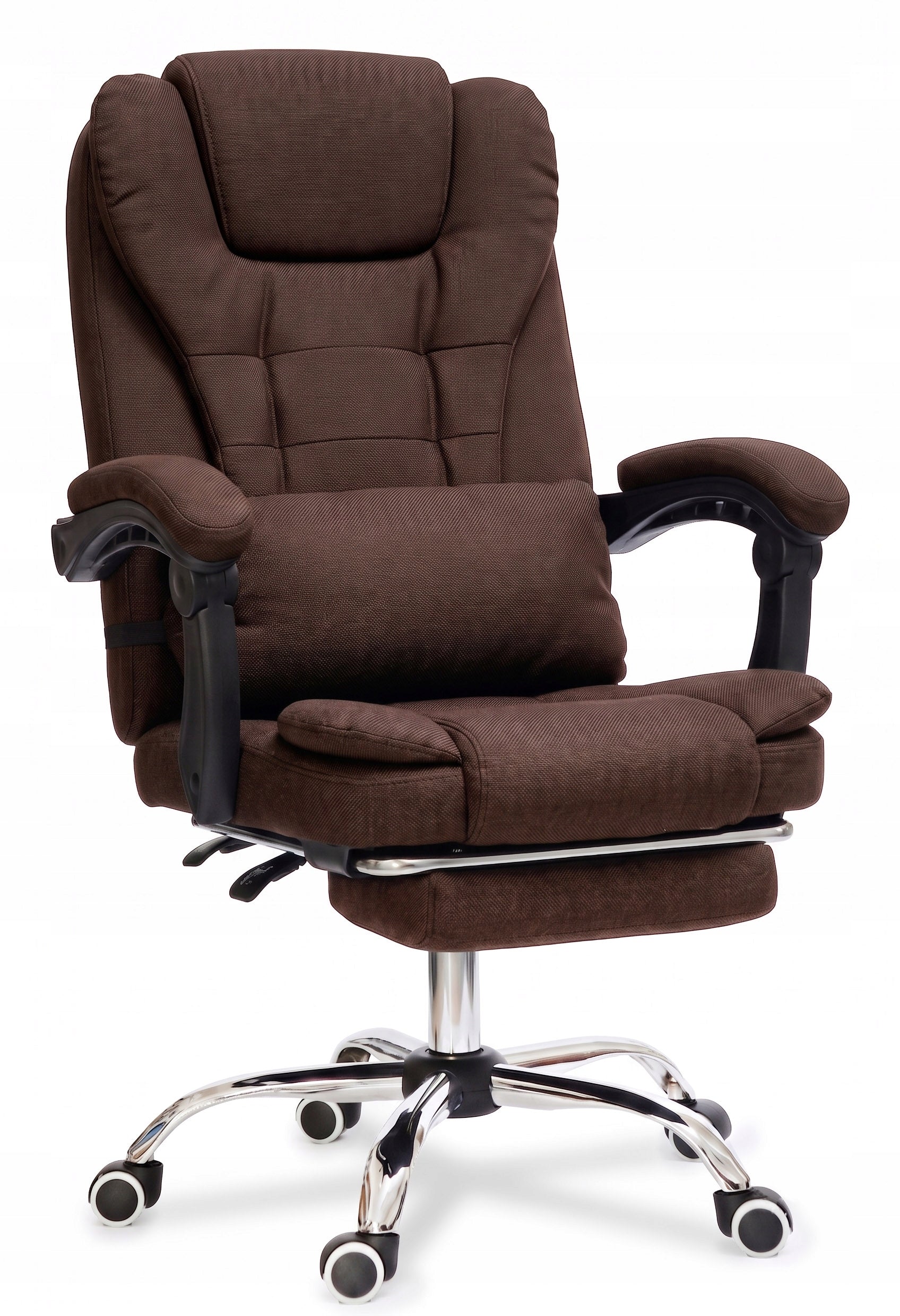 Brown material comfortable office chair with footrest and cushion NBR003-HT Packaging status original