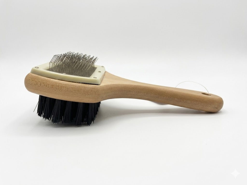 Brush ADORI double, metal-haired