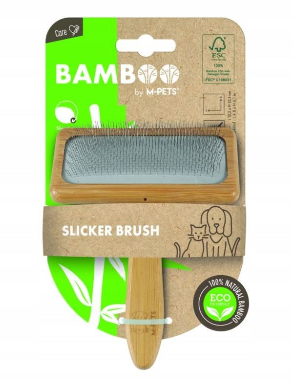 Brush - BAMBOO - Slicker - L