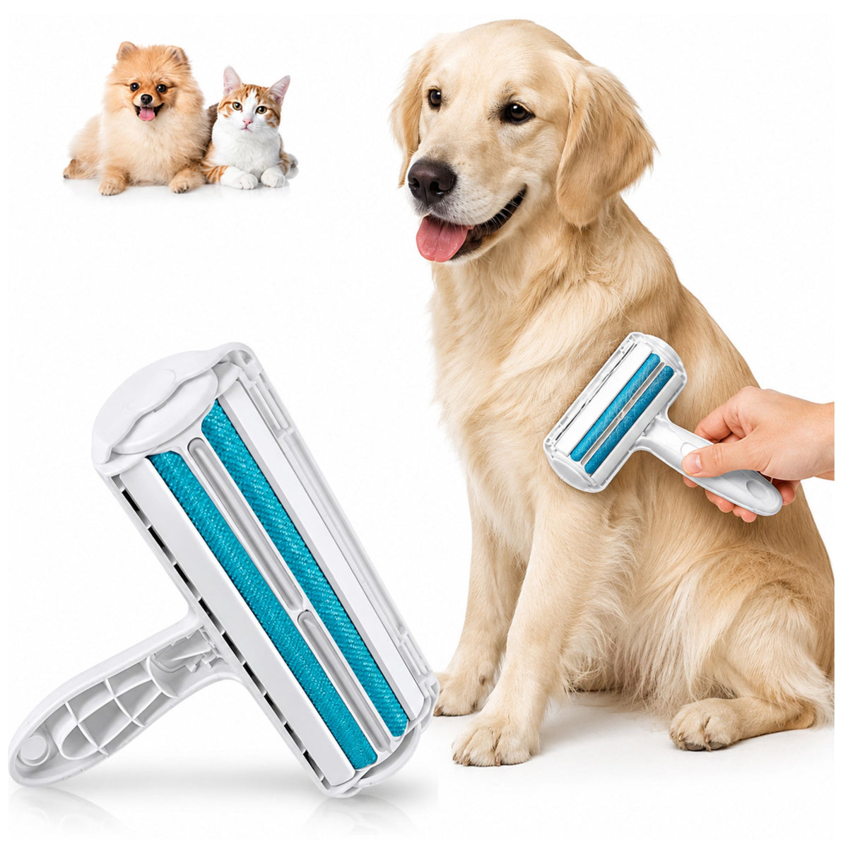 Brush Cat Dog Hair Collection Roller Universal with Clothes Roller