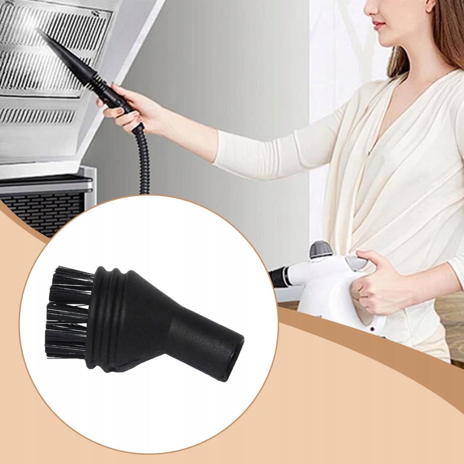 Brush Handheld Steamer Replacement Head High Pressure Round Brush S