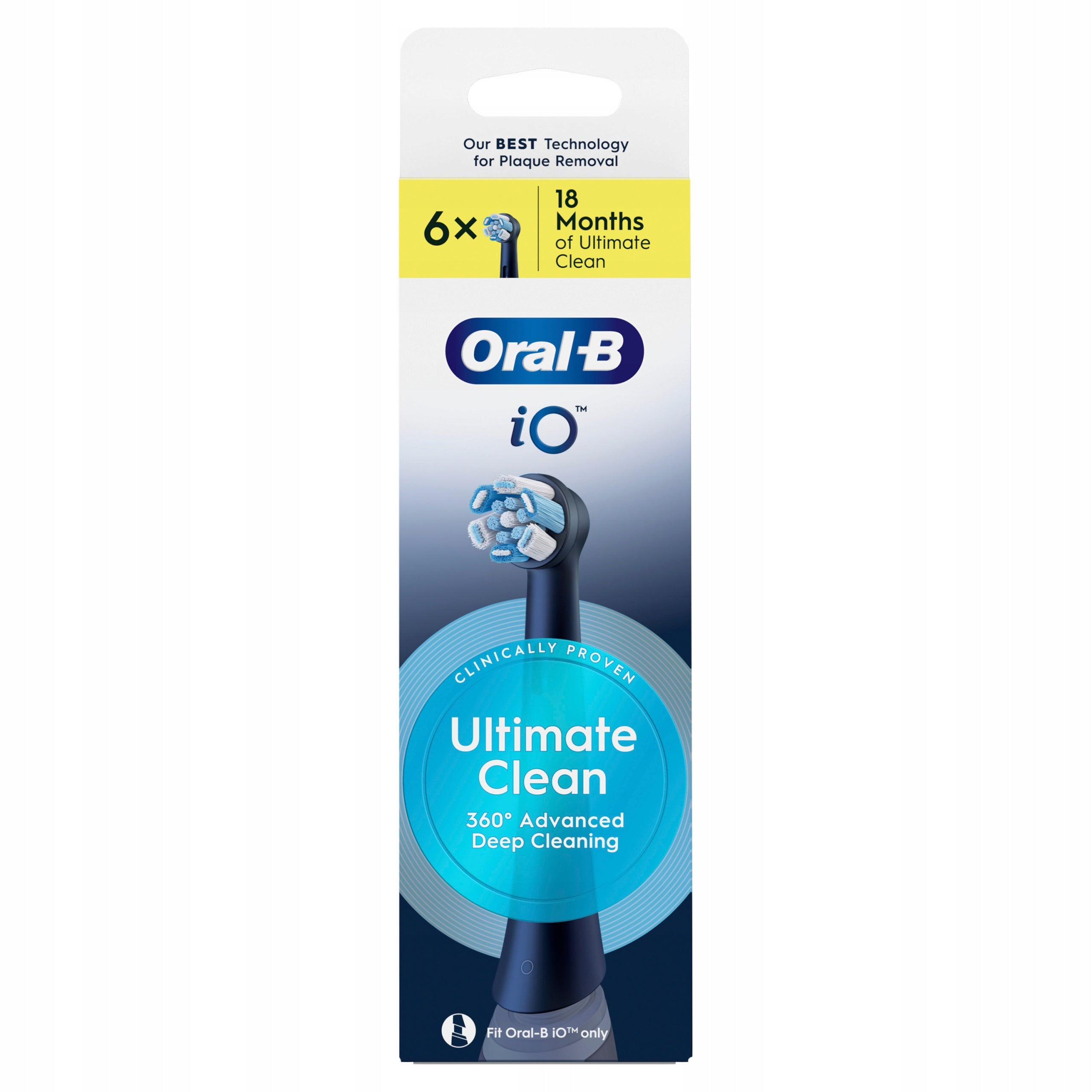 Brush Tips Oral-B iO Ultimate Clean Black 6 Pieces
