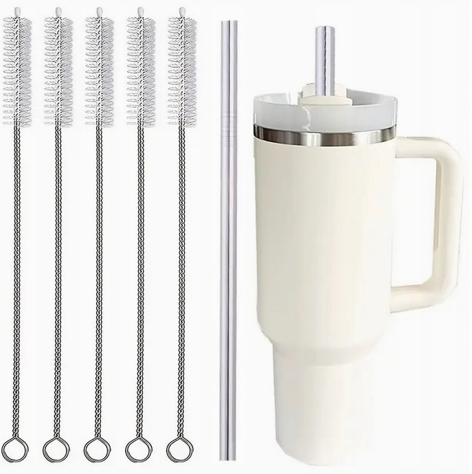 Brush, brush/cutter for cleaning straws, hoses from household appliances 5 pcs