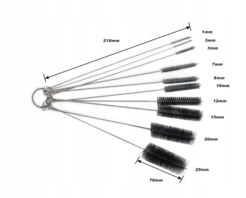 Brush set 10pcs RIDERACE for precise cleaning (RD0832-10) Manufacturer code RD0832-10