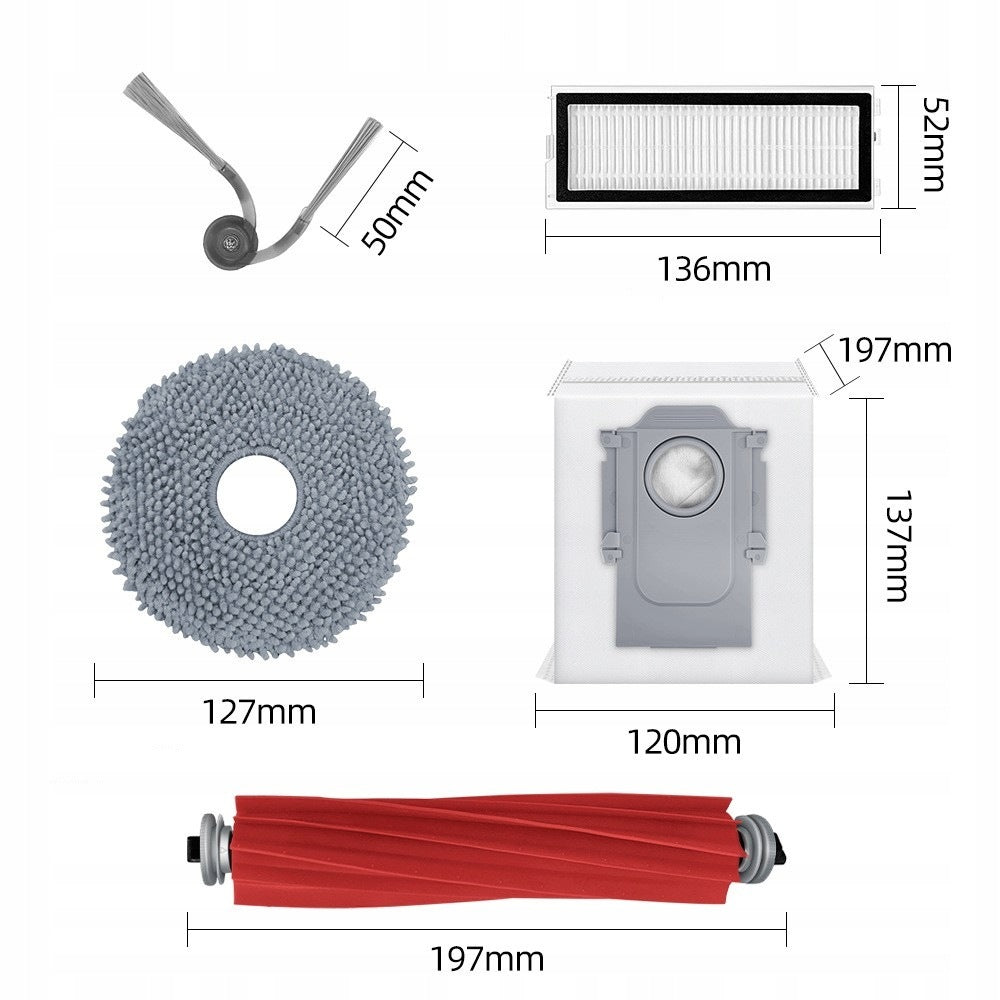 Brush set filters bags mops for ROBOROCK QV 35A/QV 35S QR 598 798 Packaging status original