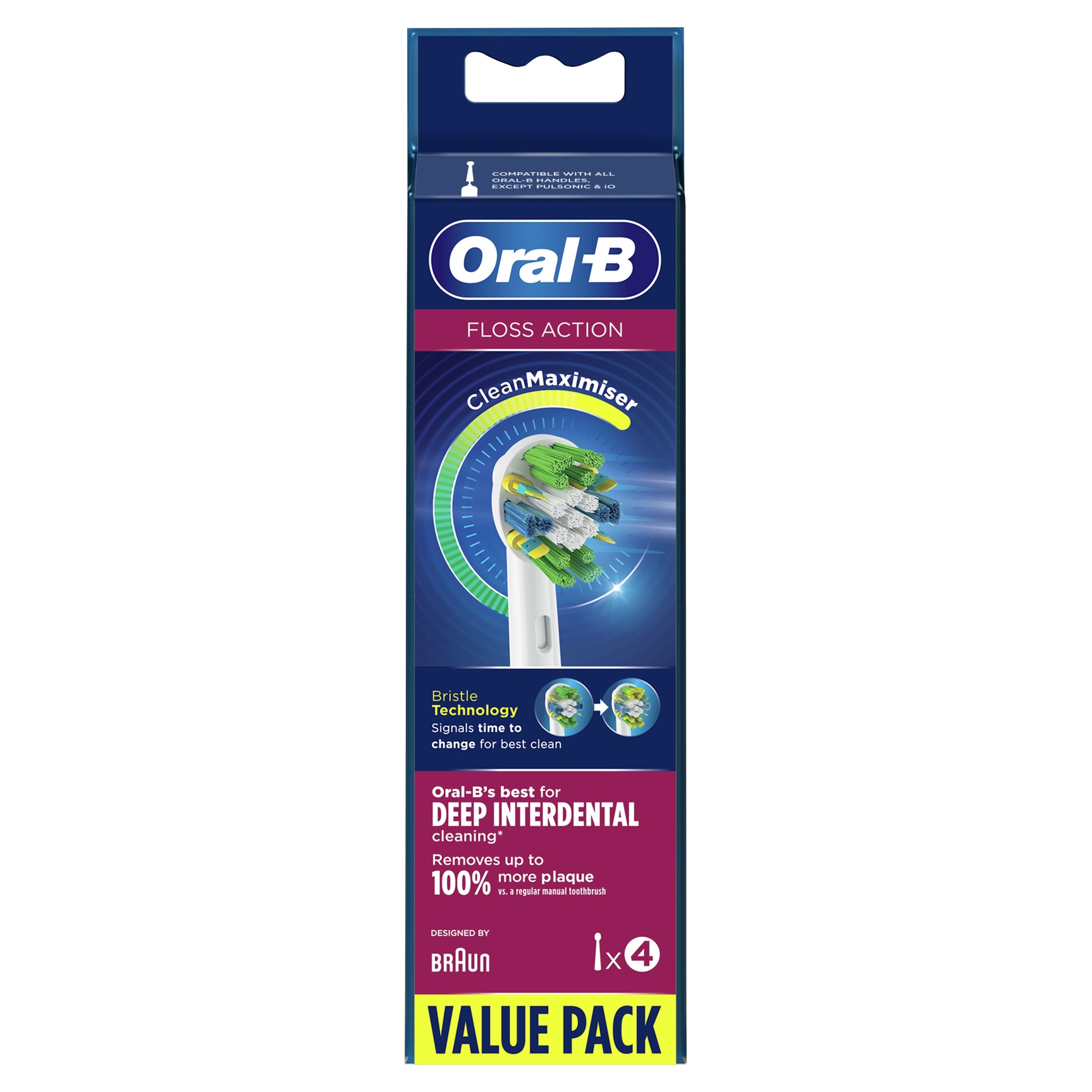 Brush tip Oral-B Floss action original Oral-B 4 pcs. Manufacturer code 4210201324881