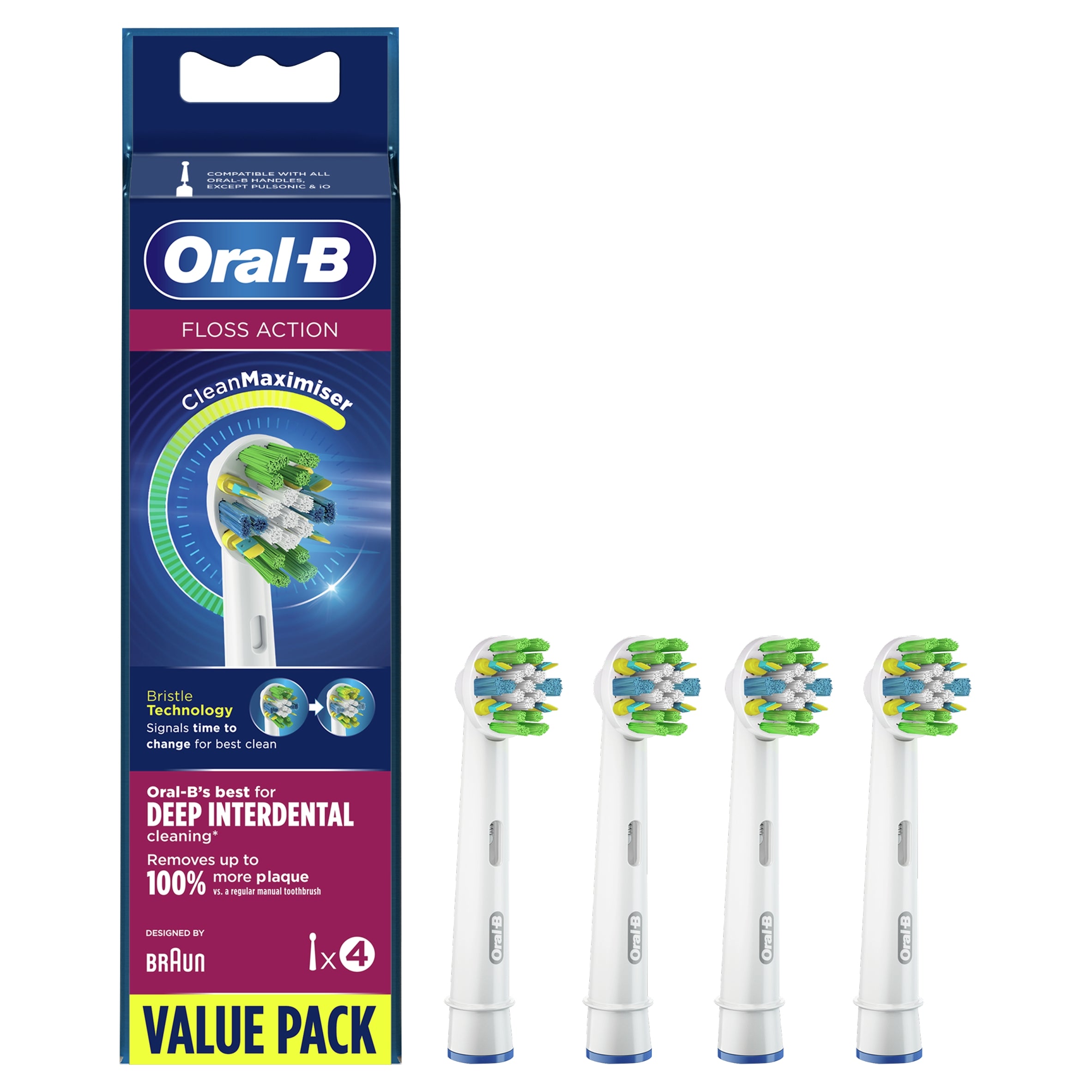Brush tip Oral-B Floss action original Oral-B 4 pcs.