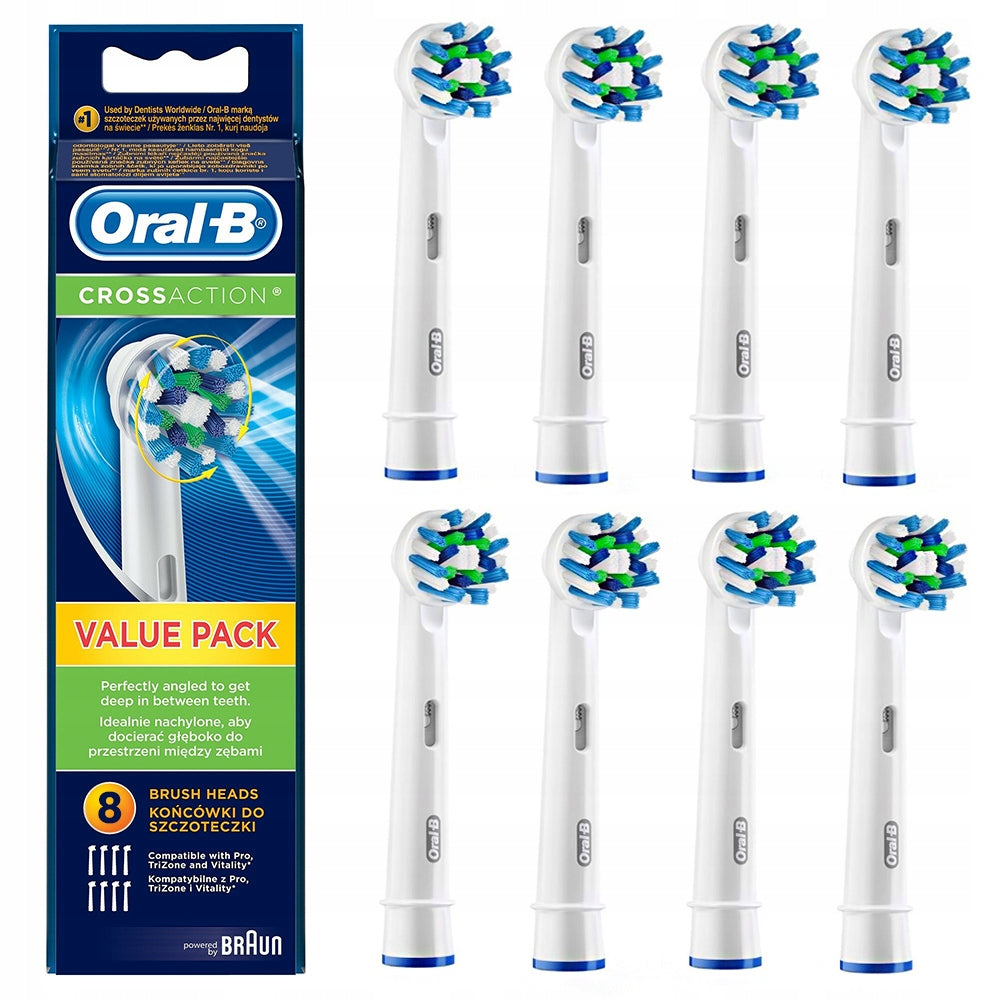 Brush tips Oral-B CROSS ACTION 8 pcs