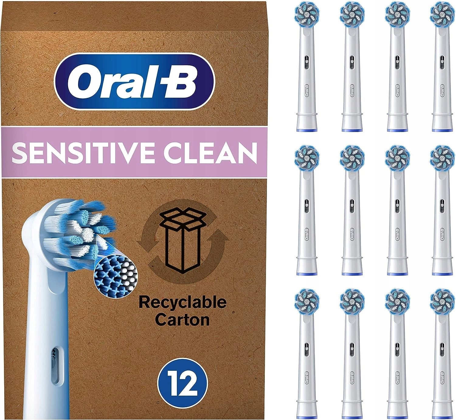 Brush tips Oral-B Pro Sensitive Clean 12 pcs white