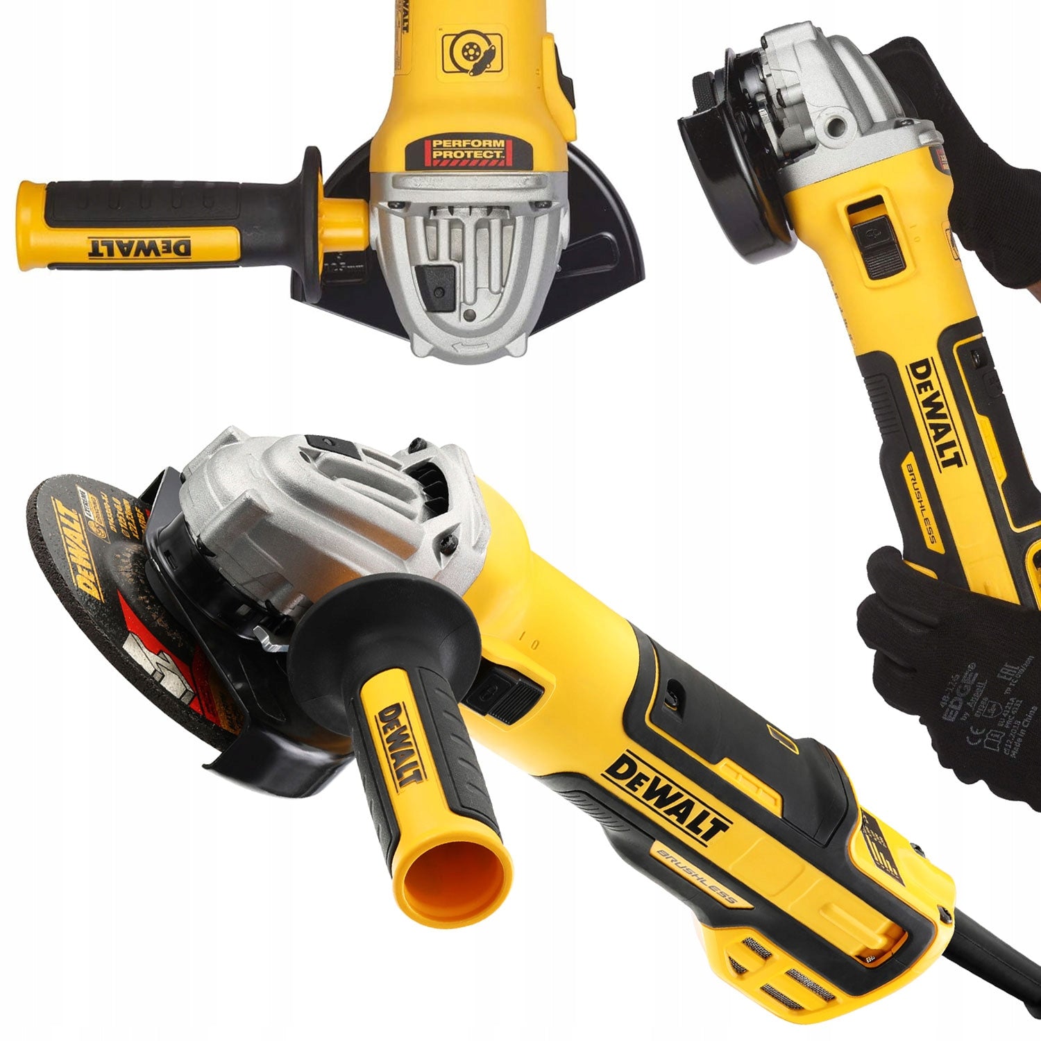 Brushless Angle Grinder 1700W with Adjustable DWE4357 DeWALT