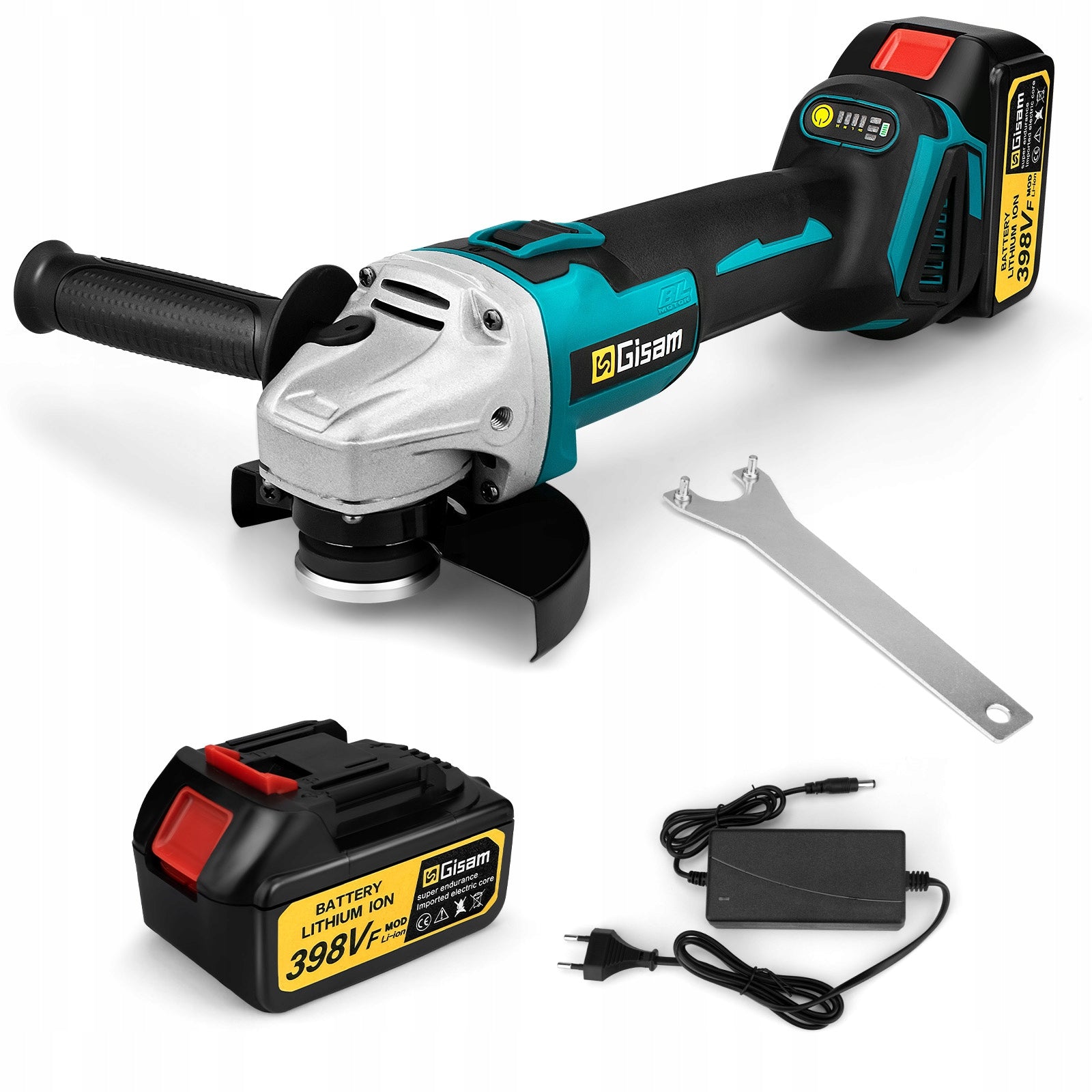 Brushless Angle Grinder Polishing Cutting Machine 125mm 1x Battery