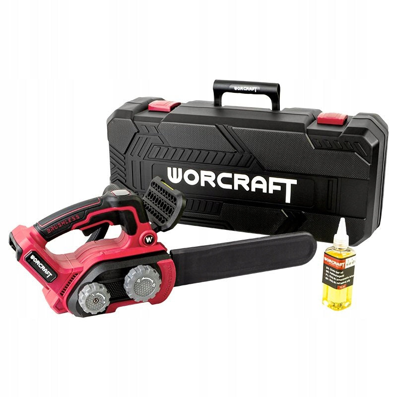 Brushless Cordless Chainsaw Worcraft 12" SDS Suitcase