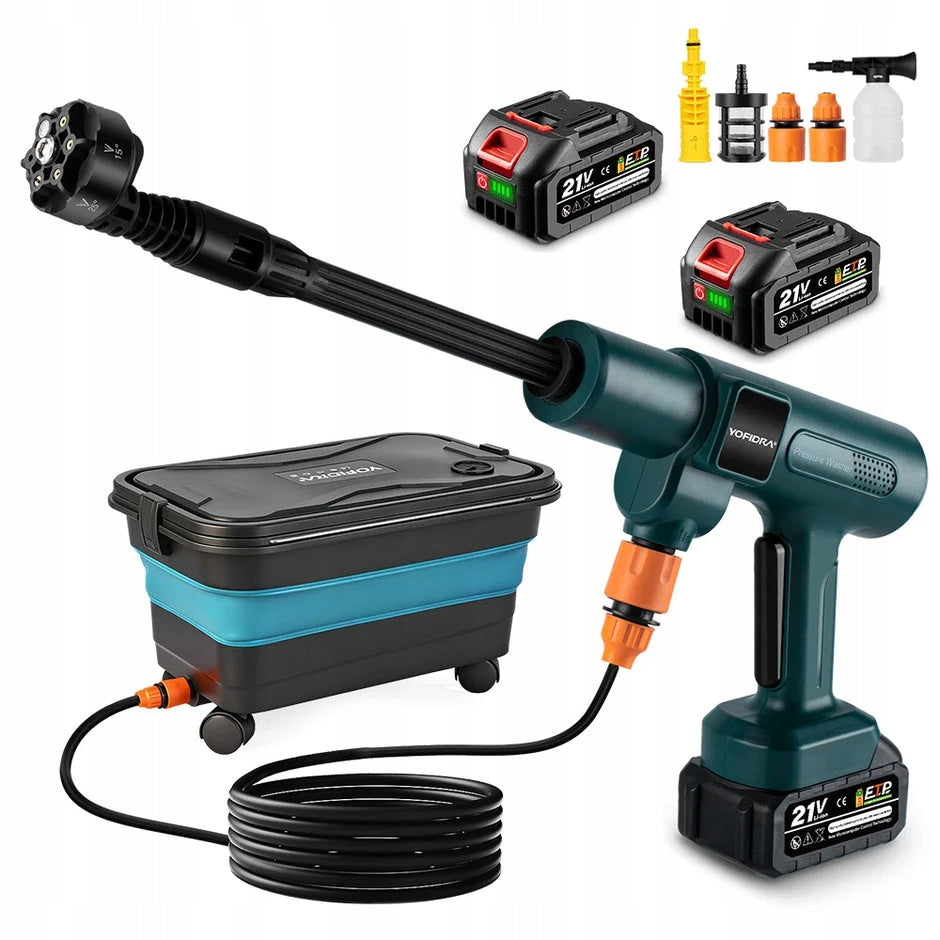Brushless Cordless Pressure Washer 15 Bar 2 Gears YOFIRDA18V 6in1 Packaging status original