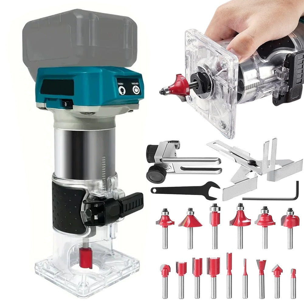 Brushless Milling Machine BEDEE 18V 5-Speed With LED And 15 Groove Cutters