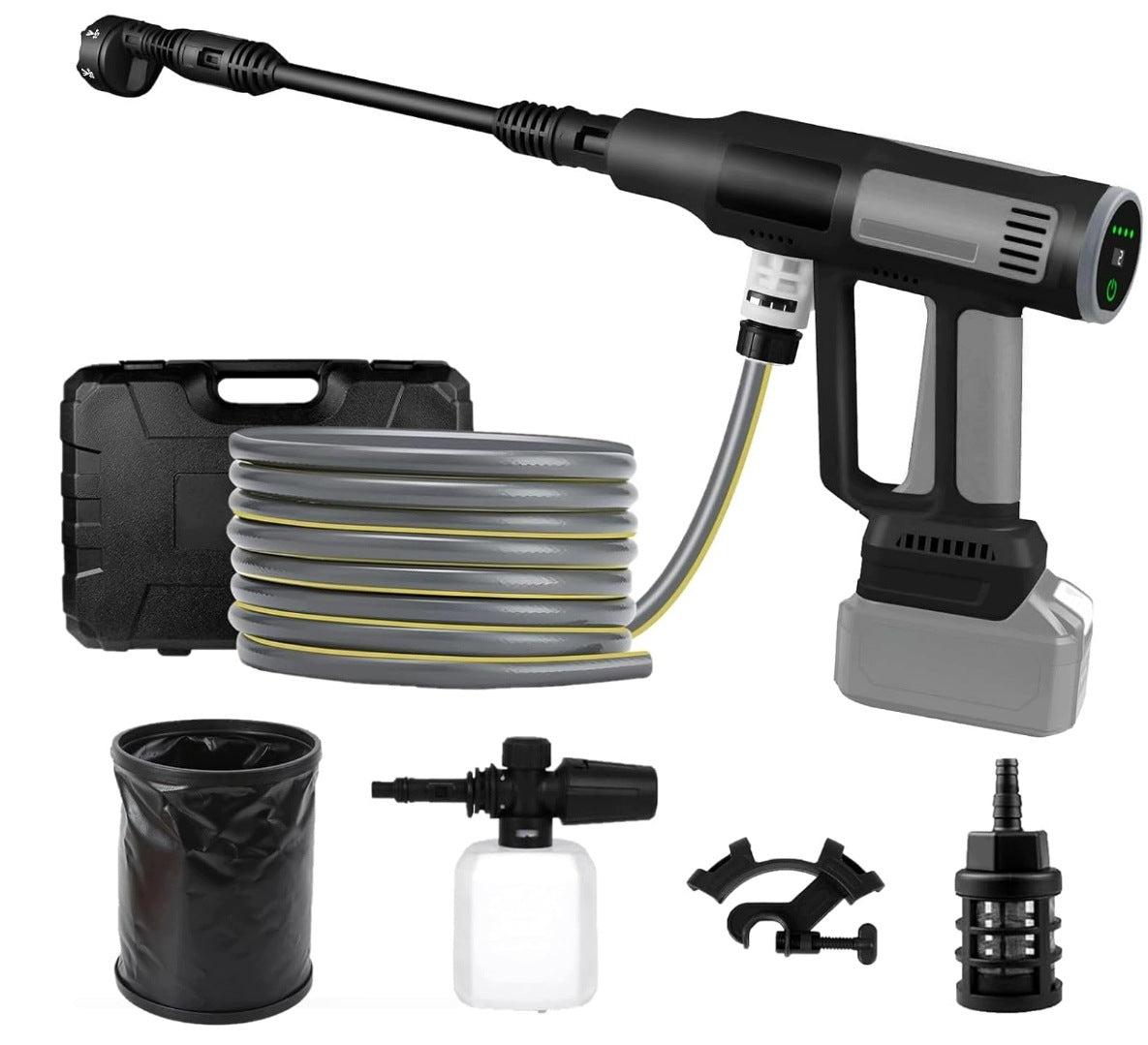 Brushless Pressure Washer Compatible with Makita 18V 120 Bar 6in1