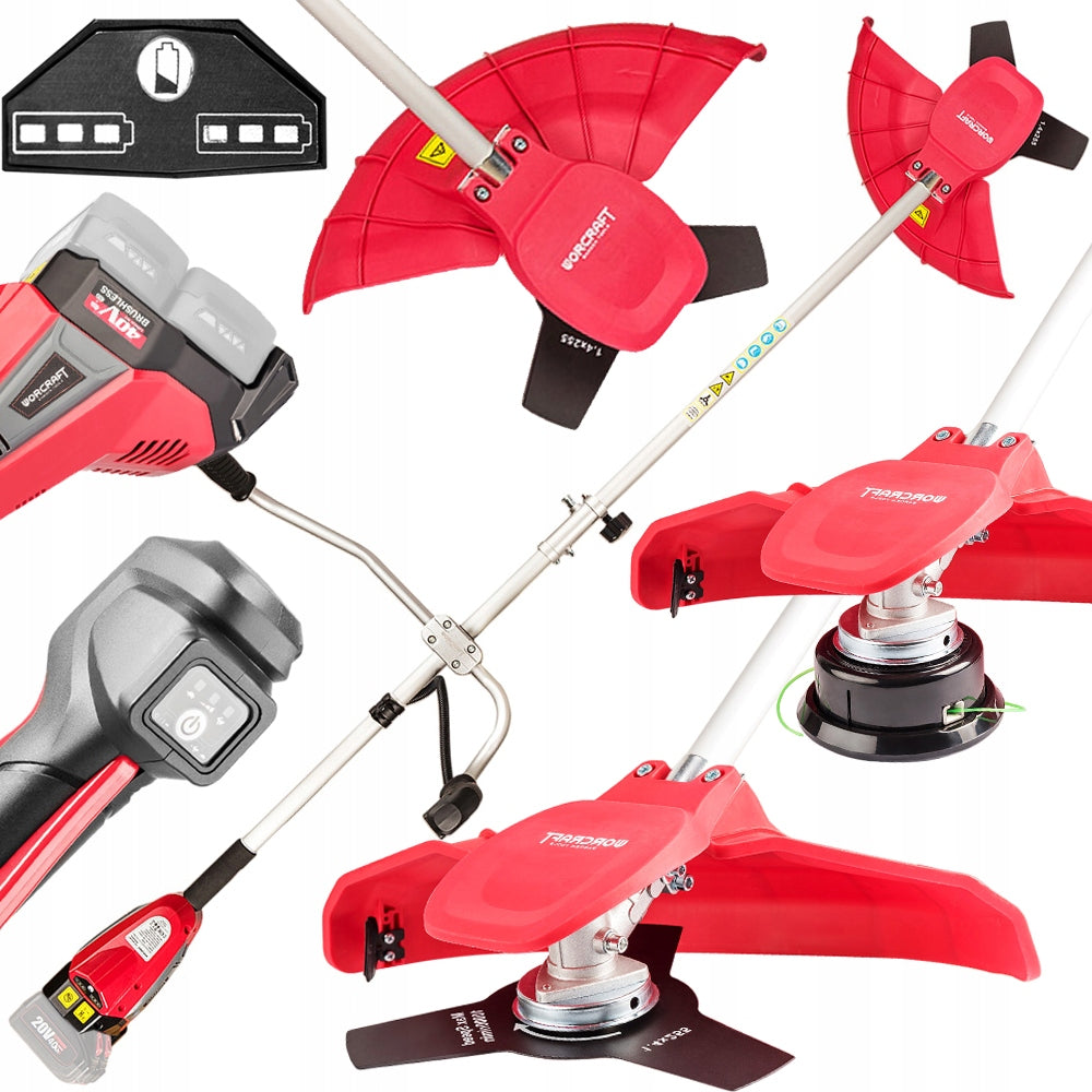 Brushless Scythe Cordless 40V Powerful WIRELESS Trimmer + STRAP