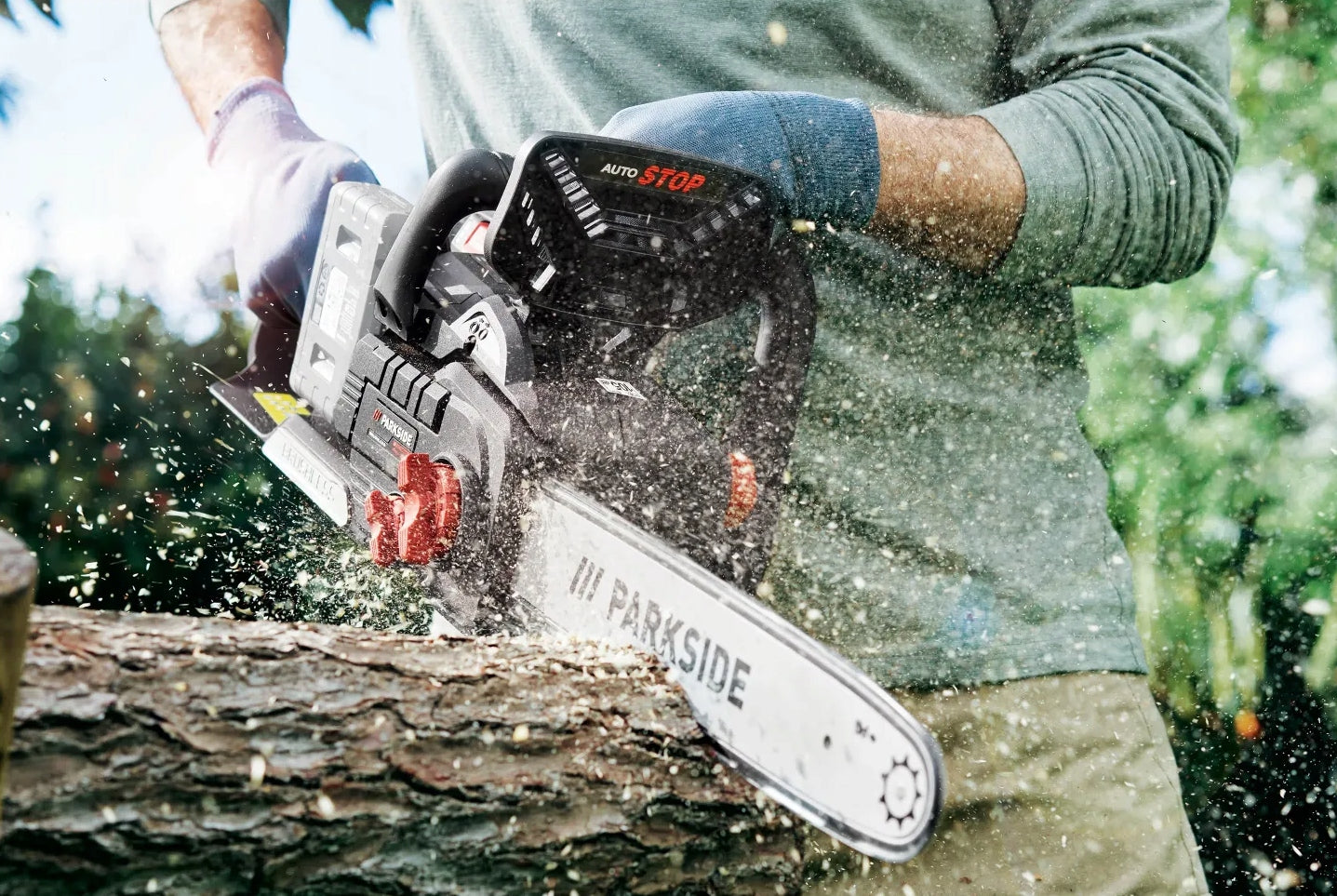 Brushless chainsaw Parkside Performance PPKSA 40 V BLADE 38 cm Packaging status original