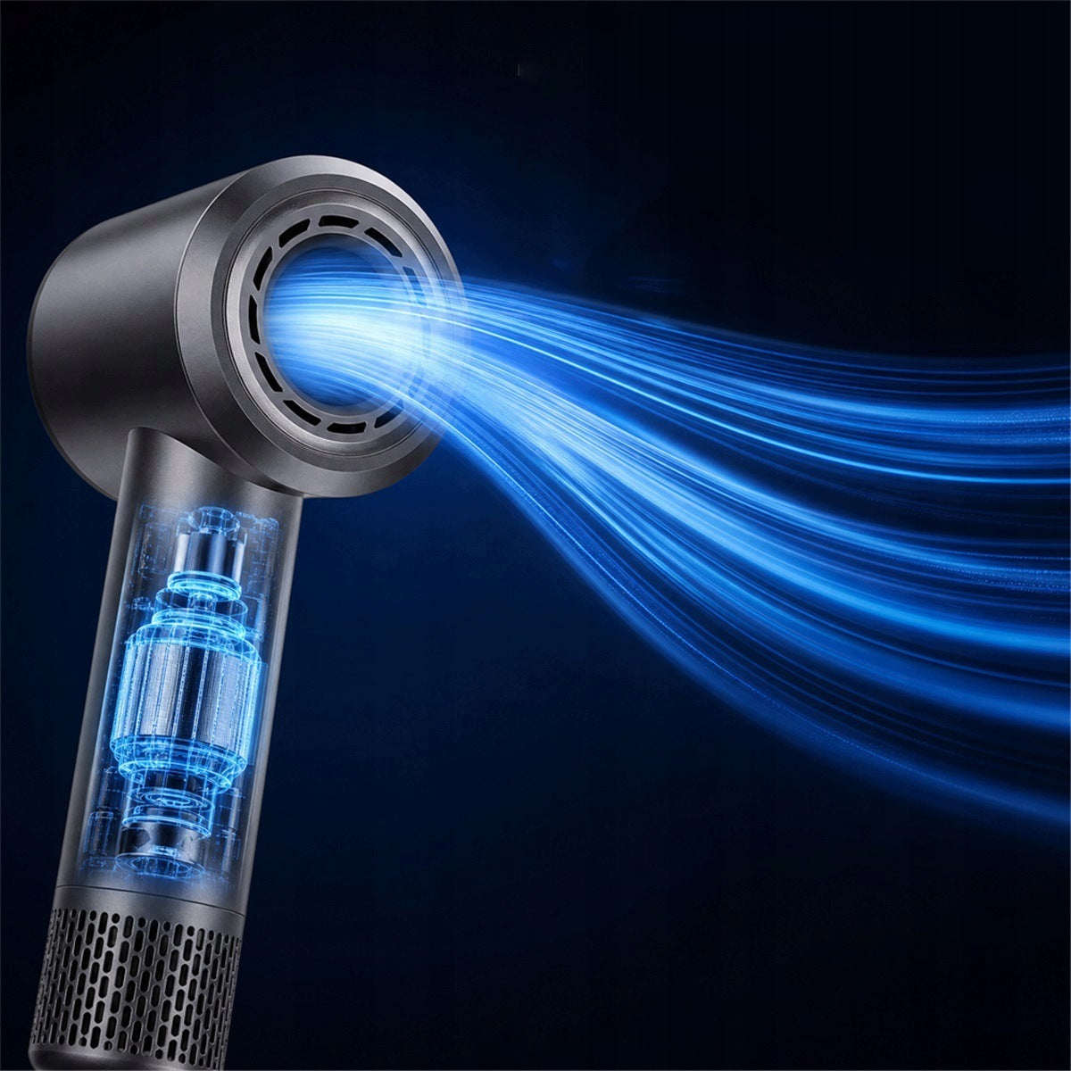Brushless dryer 1600W with magnetic nozzle and diffuser, graphite Brand Bedee