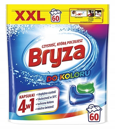 Bryza 4in1 Color Washing Capsules 3x60pcs. Brand Bryza