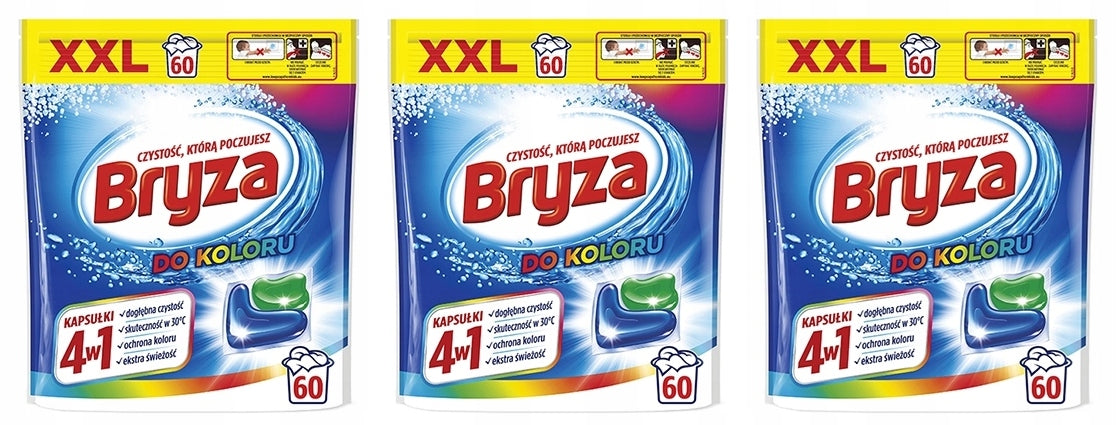 Bryza 4in1 Color Washing Capsules 3x60pcs.