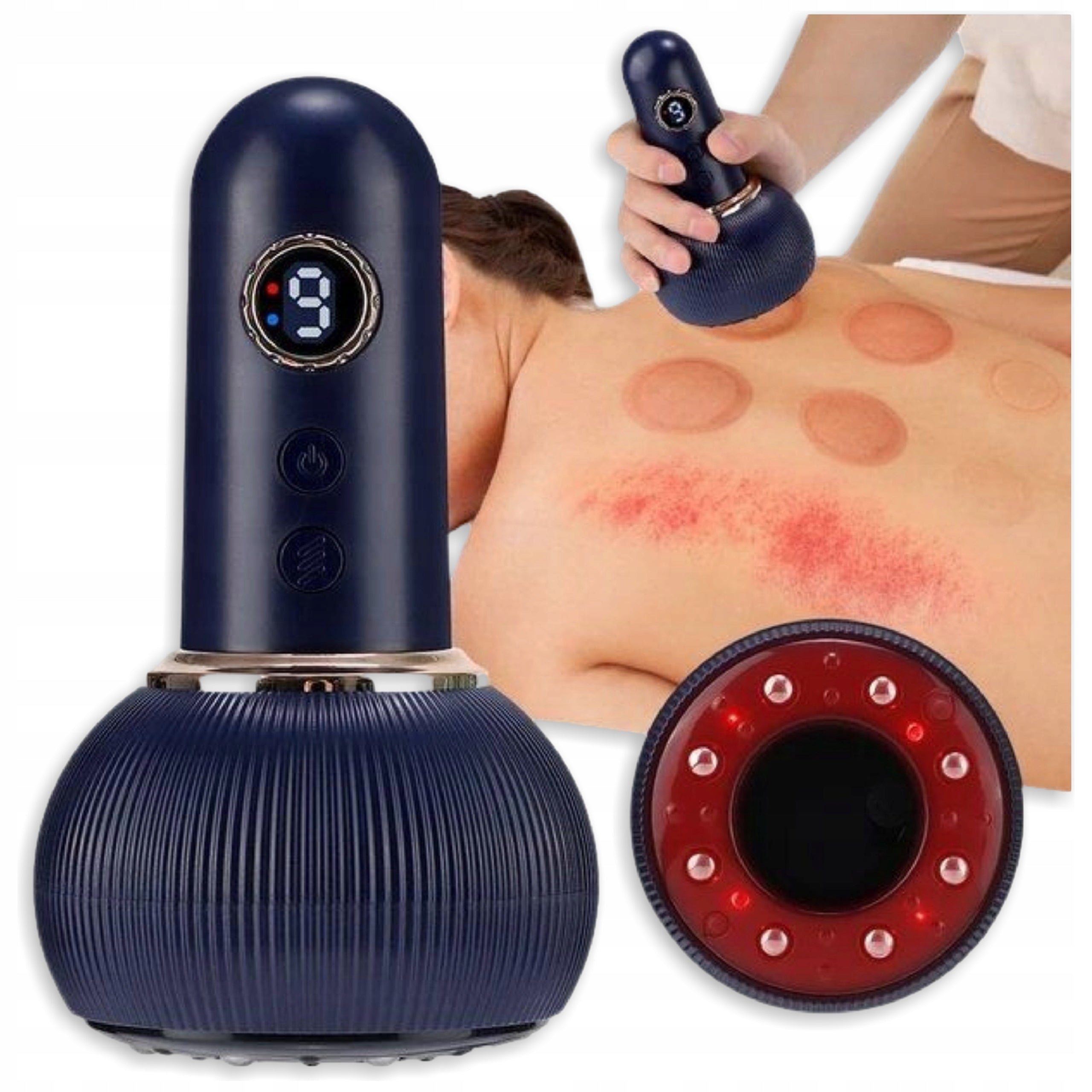 Bubble Chinese Electric Vacuum Massager 9 Modes Anti-Cellulite