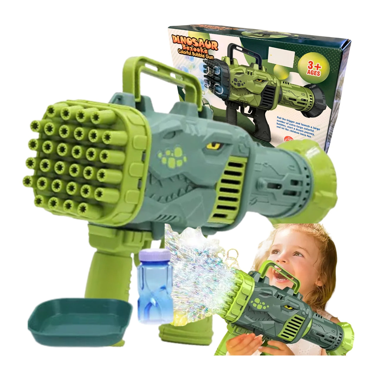 Bubble Gun Battery Operated Rifle for Kids and Baby Day Liquid