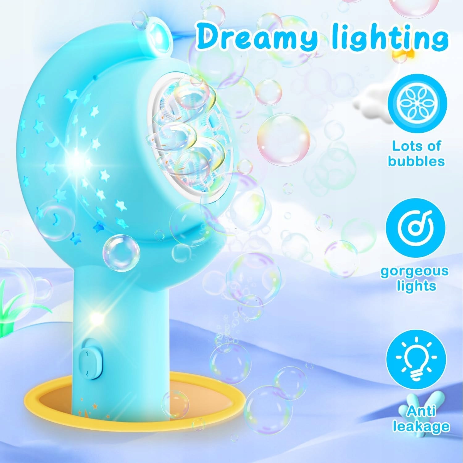 Bubble Gun For Kids, Automatic Soap Bubble Machine Kid's age 3＋ years
