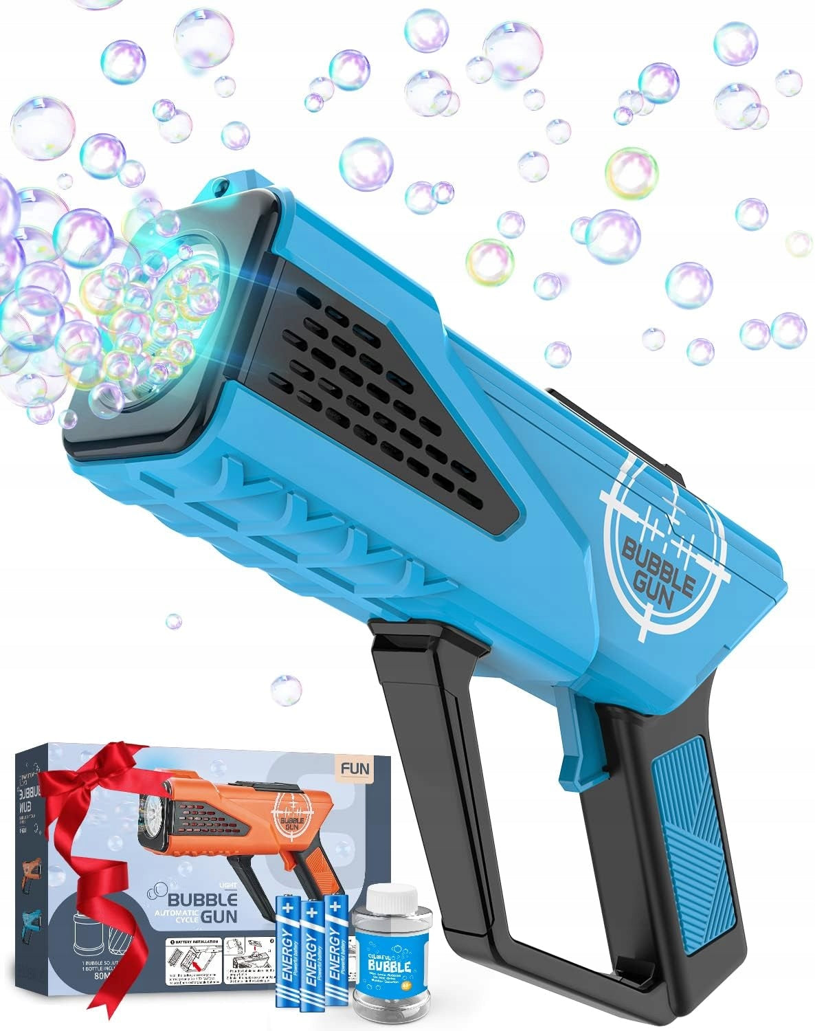 Bubble Gun Soap Bubble Machine Generator Liquid