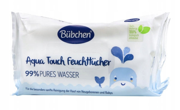 Bubchen Aqua Touch Moisturizing Baby Wipes 48 pcs