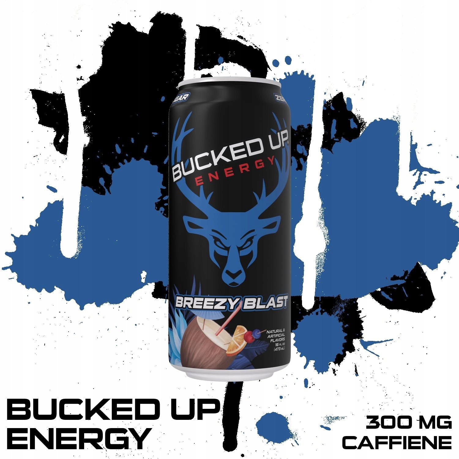 Bucked Up Energy Breezy Blast Zero Sugar 473ml– Functional Energy Gym Expiration date at least six months from the date of purchase