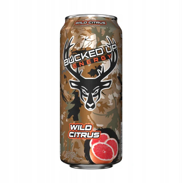 Bucked Up Wild Citrus 473ml USA Energy Gym Style HIT Limited Edition