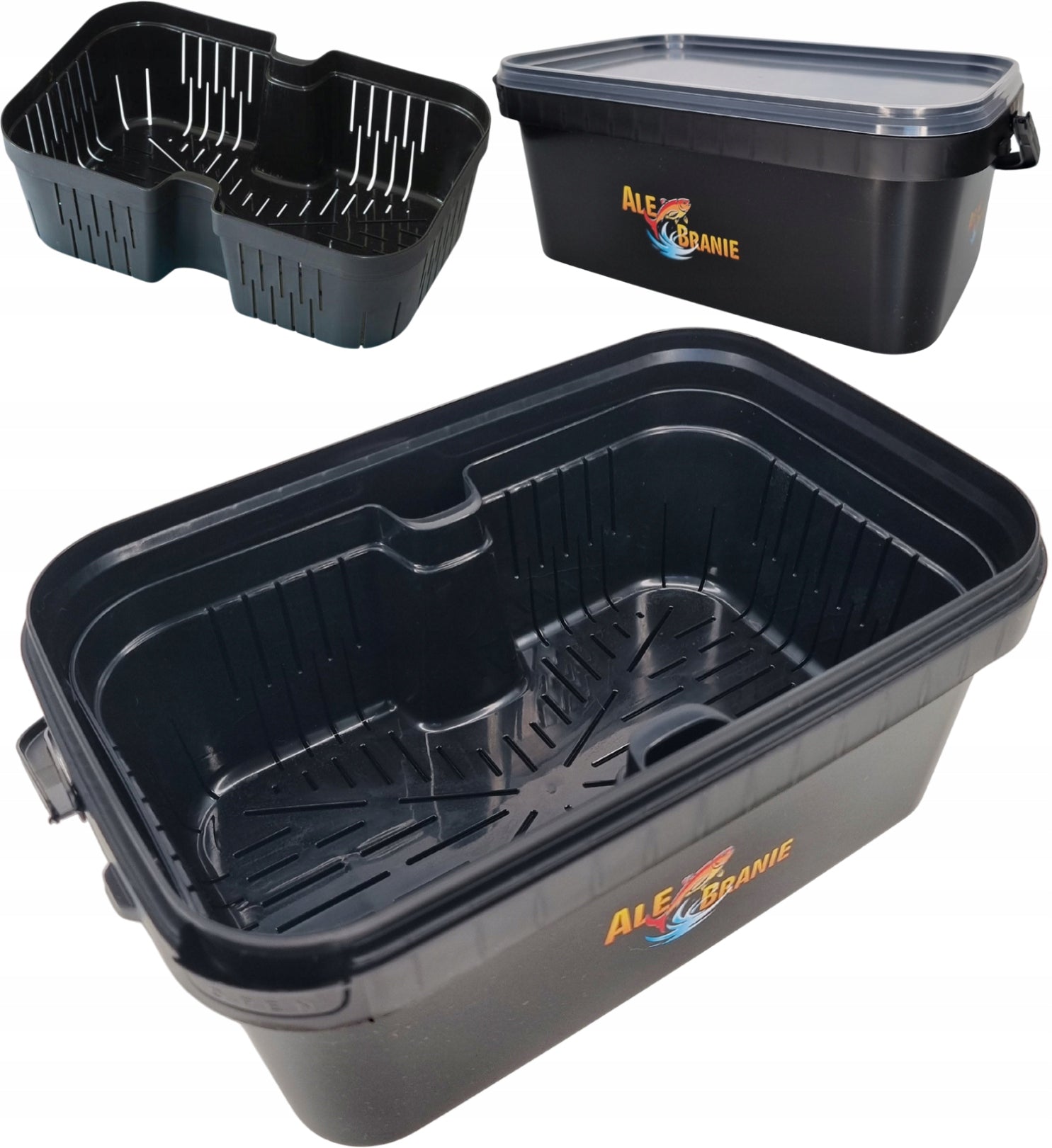 Bucket Container Alebranie 2L + Sieve strainer for soaking pellets Drennan