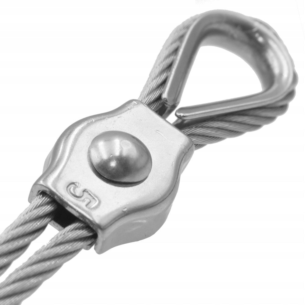 Bucket Rope Clamp SINGLE Stainless 5 mm A4 INOX Manufacturer code zpoj-5-1-B