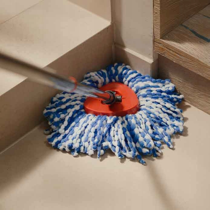Bucket and Rotary Mop VILEDA 32 cm With Squeegee Floor Cleaning Kit Brand Vileda